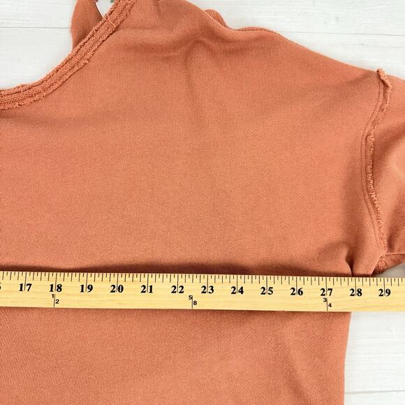 Aerie Weekend Pretty Open Back Sweatshirt M Twilight Terry Oversized Beach - Picture 12 of 16